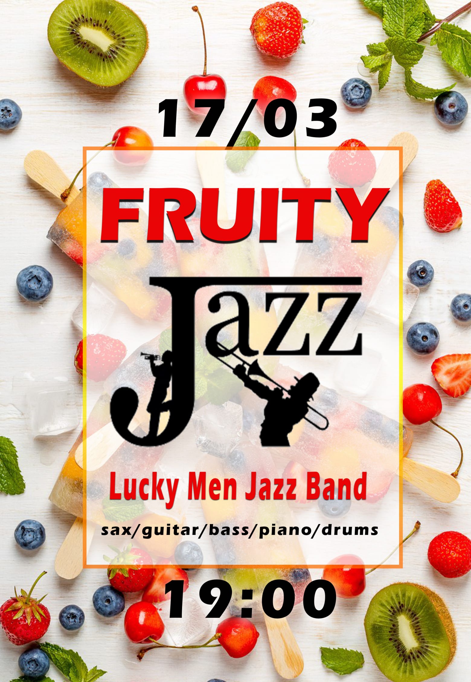 Fruity Jazz Днепр, 17.03.2019, купить билеты. Афиша Днепра