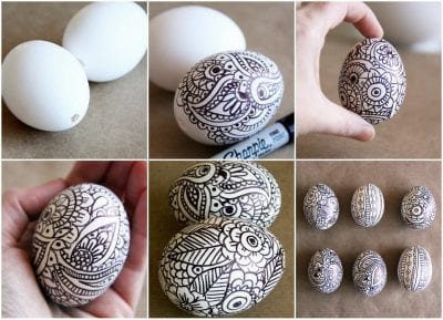 Как покрасить яйца на Пасху, дудлинг. Афиша Днепра