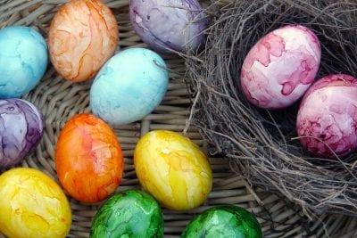 Как покрасить яйца на Пасху, мраморные яйца. Афиша Днепра