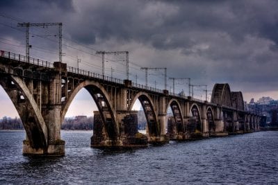 Мерефо-Херсонский мост Днепр