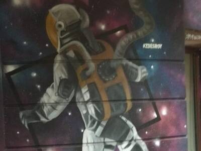 Самая популярная тема граффити на Днепропетровщине — космос (ФОТО). Афиша Днепра