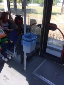 В Днепре в автобусе установили урну (Фото). Афиша Днепра