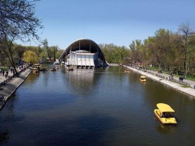 Днепровский блогер рассказал как менялось озеро в парке Глобы. Афиша Днепра