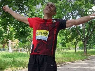 По километру на побратима: ветеран АТО пробежал марафон в память о погибших. Афиша Днепра