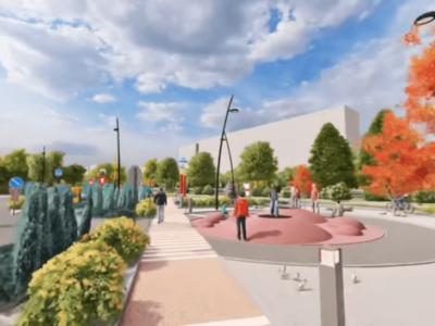Современный технопарк на Райончике: как будет выглядеть обновленный сквер на левом берегу Днепра (Видео)