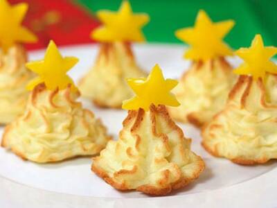 Новогодние рецепты: рождественские ёлочки из картофельного пюре. Афиша Днепра