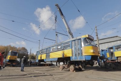 Дніпро будується з любов’ю: трамвайний парк знову поповнили комфортабельними вагонами із Лейпцигу. Афиша Днепра