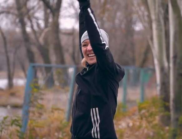 Тренировка на морозе с Мариной Филатовой (ВИДЕО). Афиша Днепра.