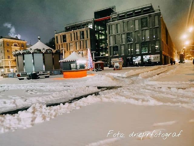 Сказочный город: снегопад изменил Днепр до неузнаваемости. Афиша Днепра
