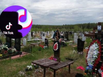 Чего не сделаешь ради просмотров: тиктокерша устроила танцы на кладбище (Видео). Афиша Днепра