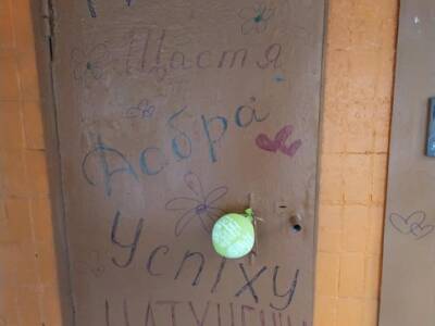 Соседи в ярости: учительница разрисовала свежеокрашенную дверь в подъезде. Афиша Днепра