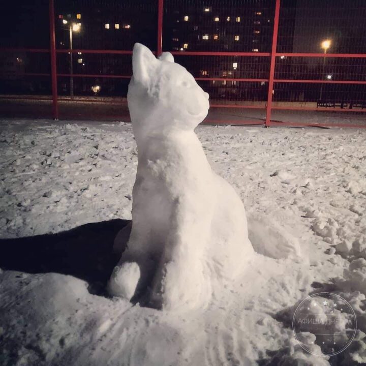 Девушка из Каменского сделала невероятного снеговика (ФОТО). Афиша Днепра